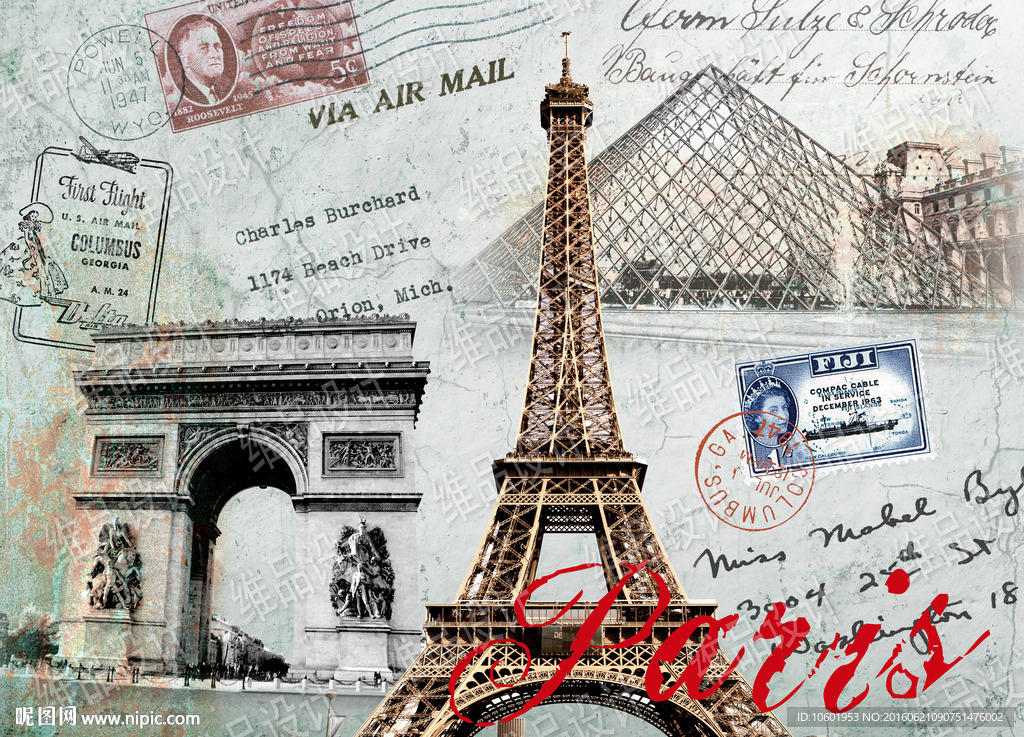 欧美风格装饰画