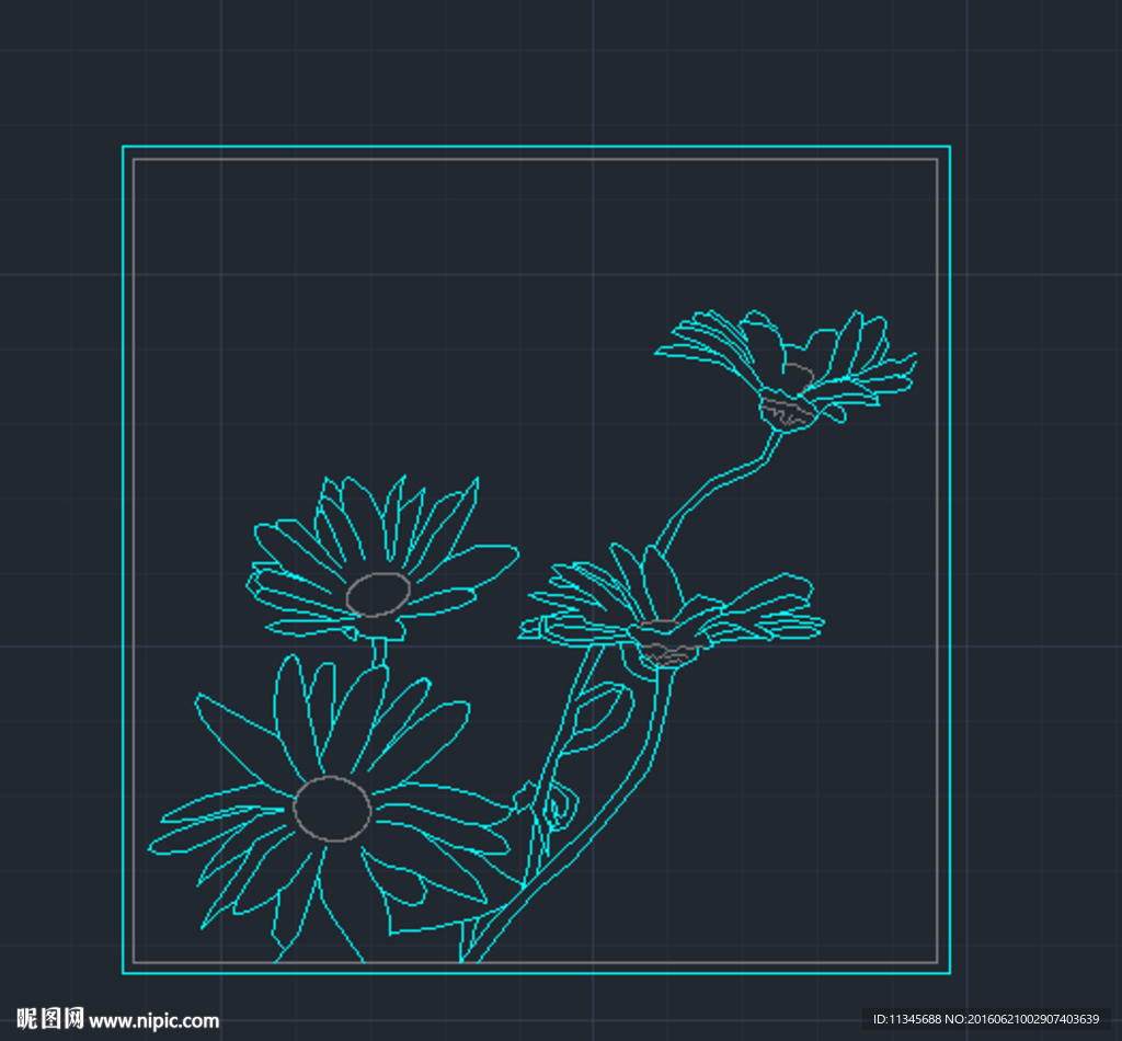 cad 装饰画