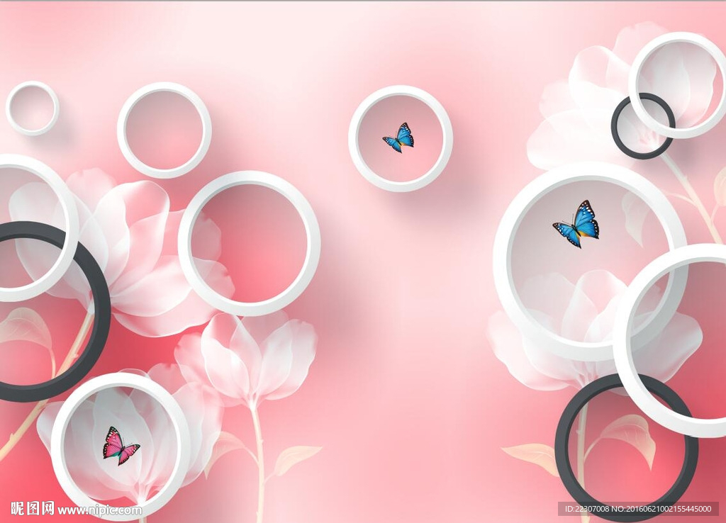 3D透明花