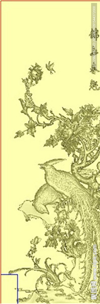 锦上春魁檀雕花鸟顶箱柜上门梅花