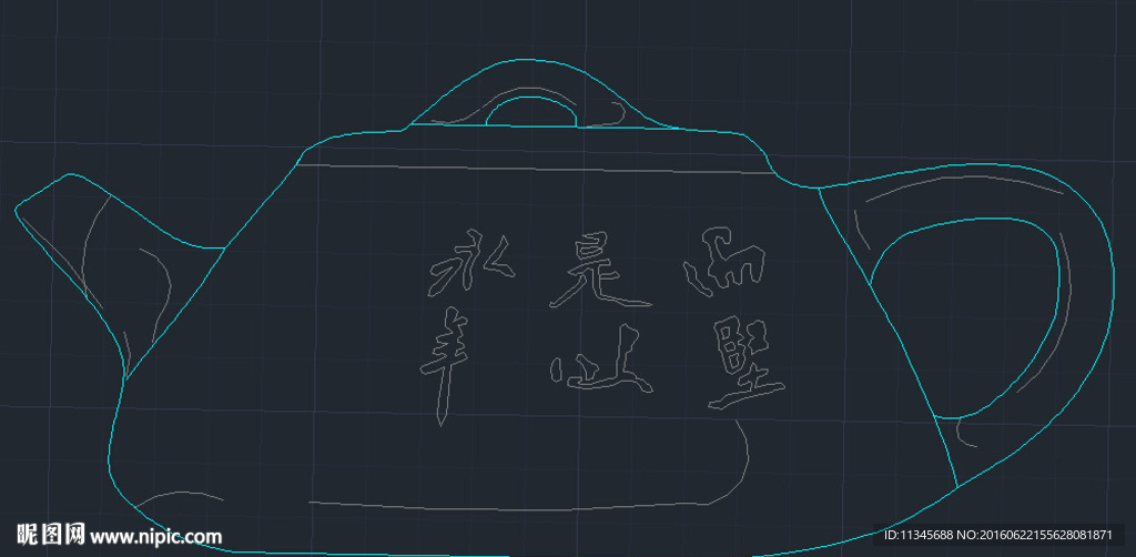 cad 茶壶茗器