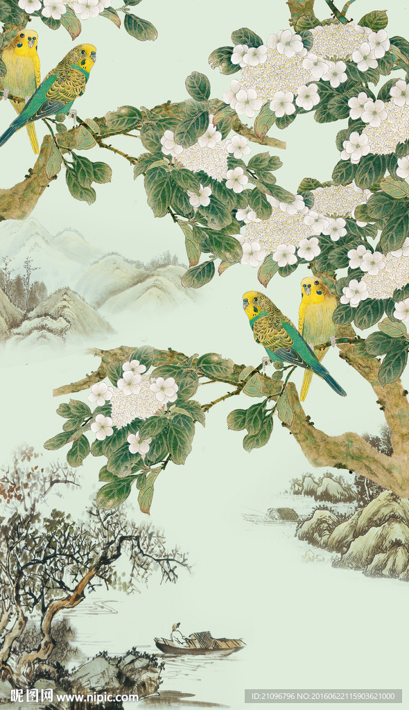 玄关花鸟