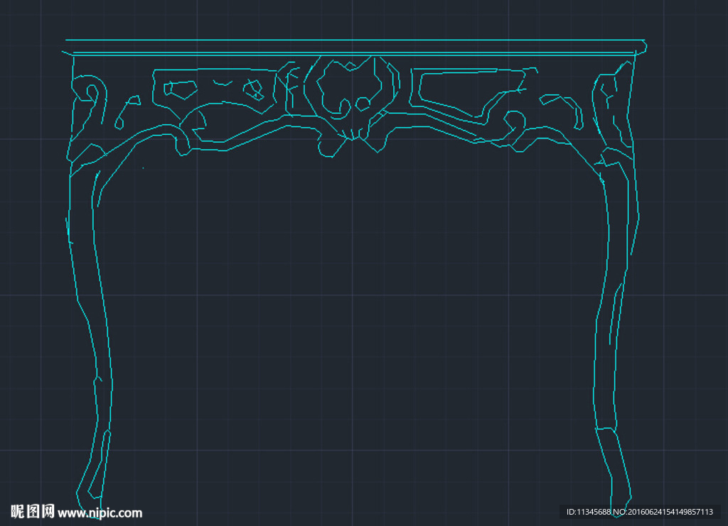 明清家具 条案cad