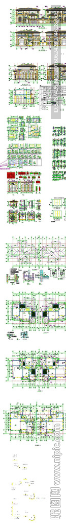 别墅豪宅建筑CAD图纸