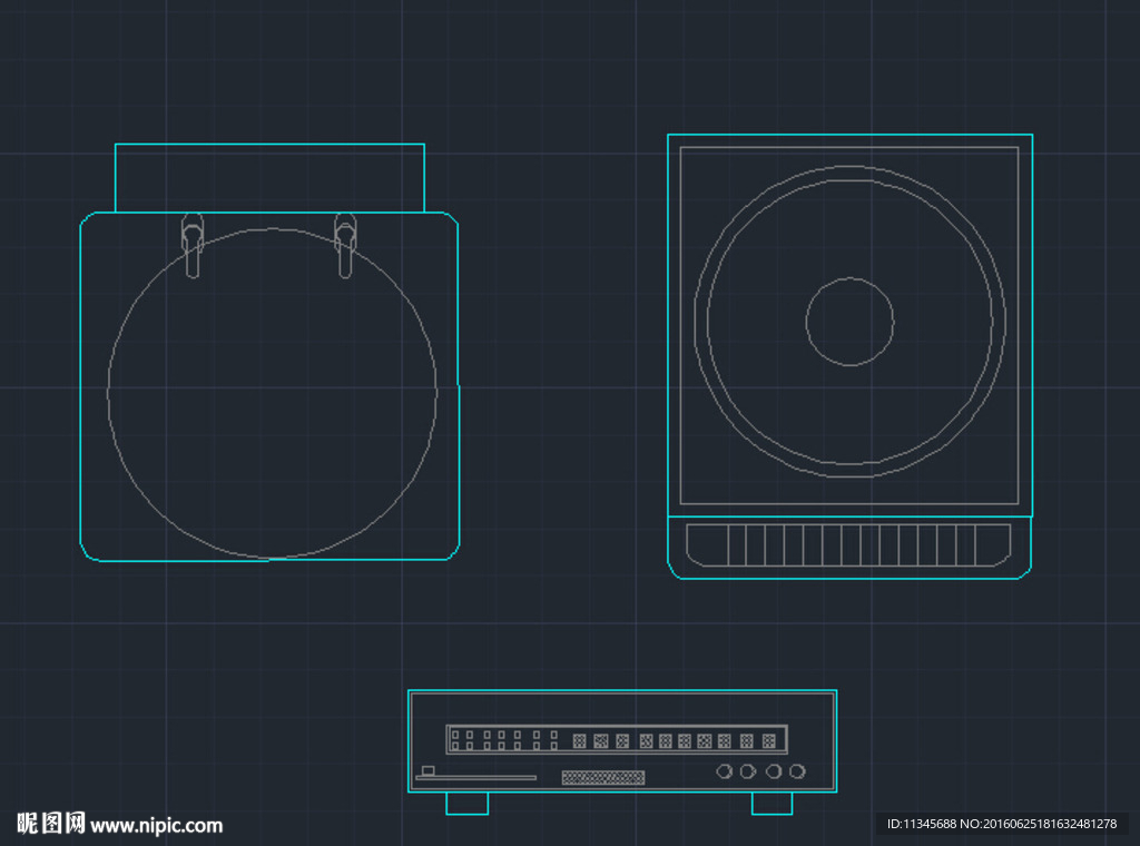 电磁炉 cad