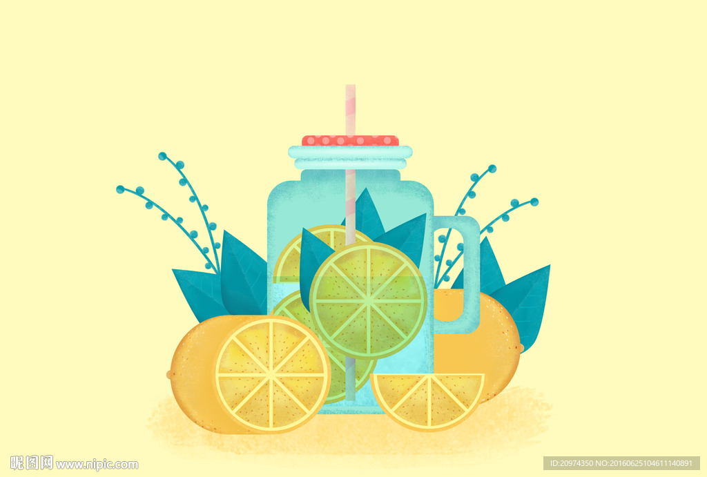 流行扁平风格插画