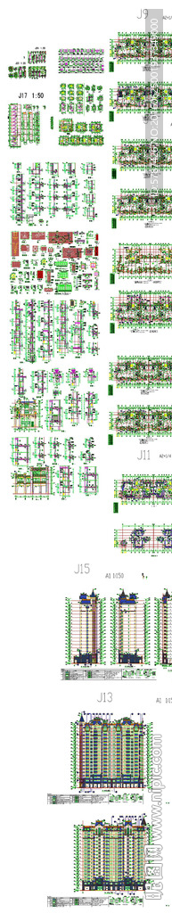 高层楼盘CAD图纸