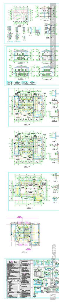 别墅建筑CAD图纸