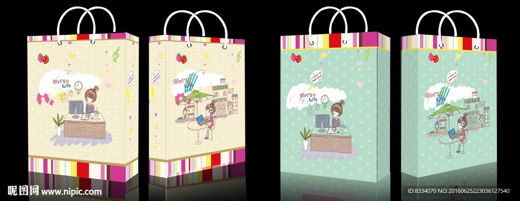 卡通手提袋