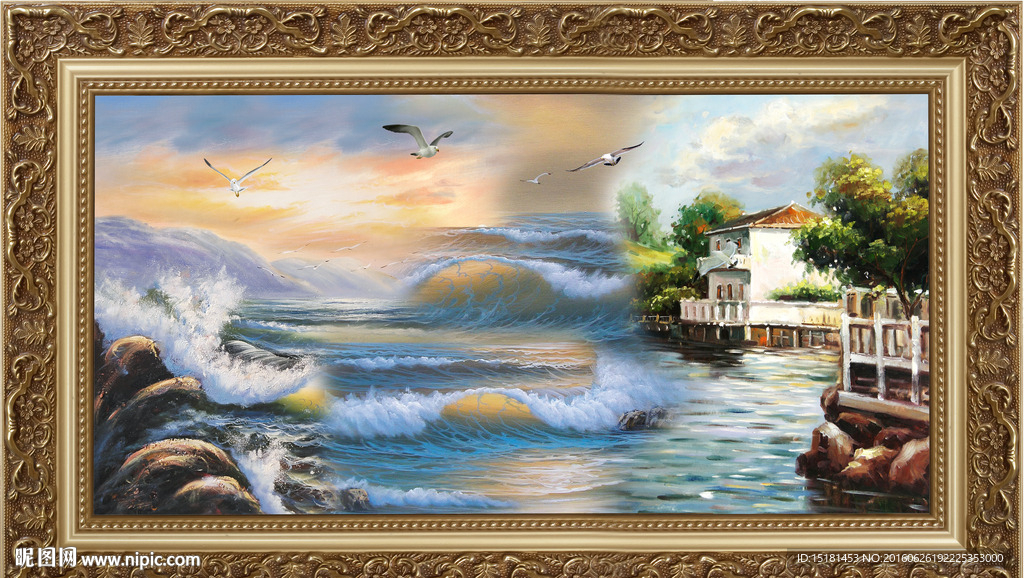 地中海油画