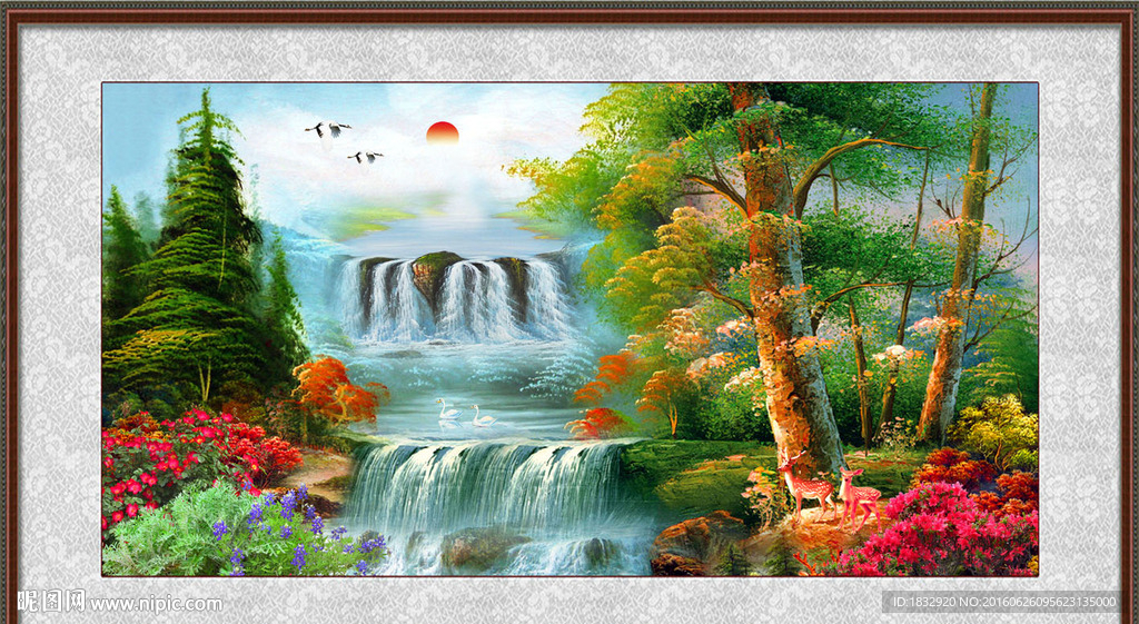 山水油画