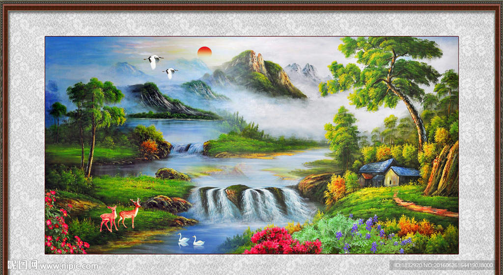 山水画油画