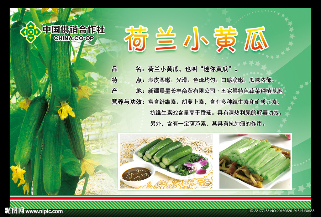 中国供销合作社海报——彩椒