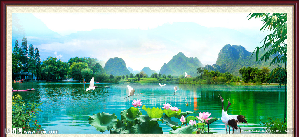 山青水秀 山水风景