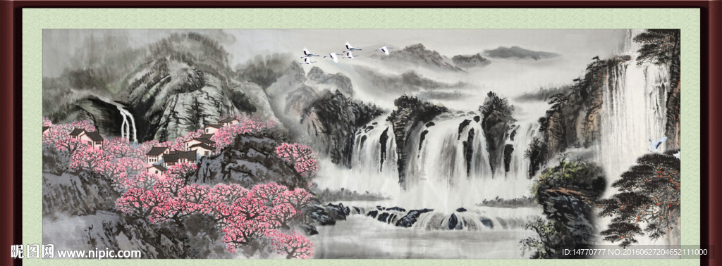 水墨山水画