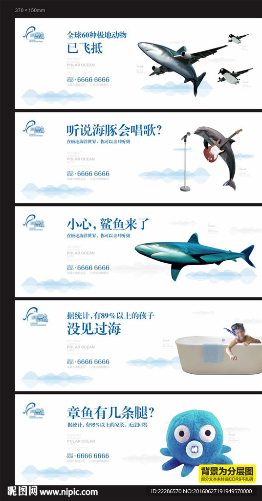 海洋动物创意户外