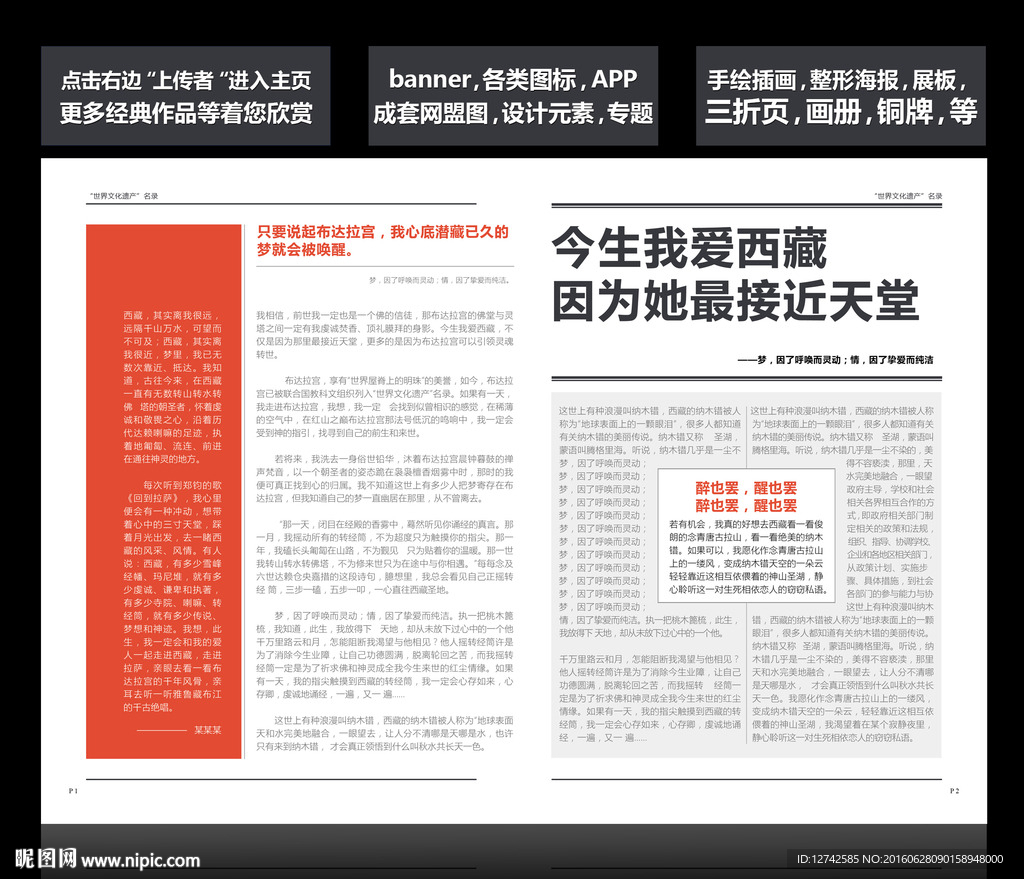 DM单页 文字排版