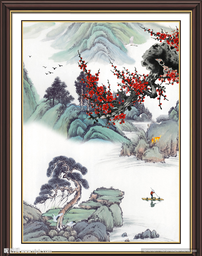 国画梅花