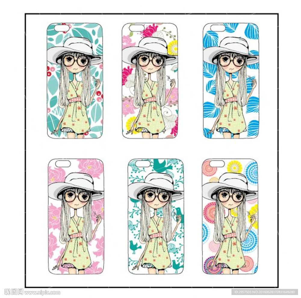 时尚女孩手机壳