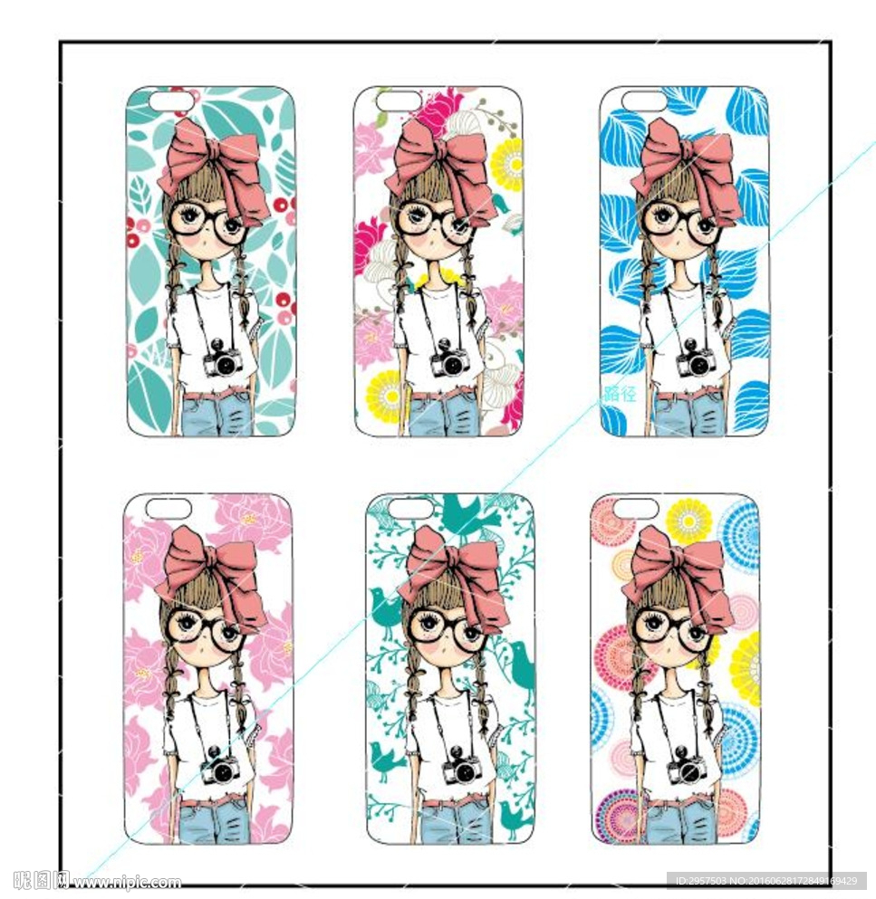 时尚女孩手机壳B