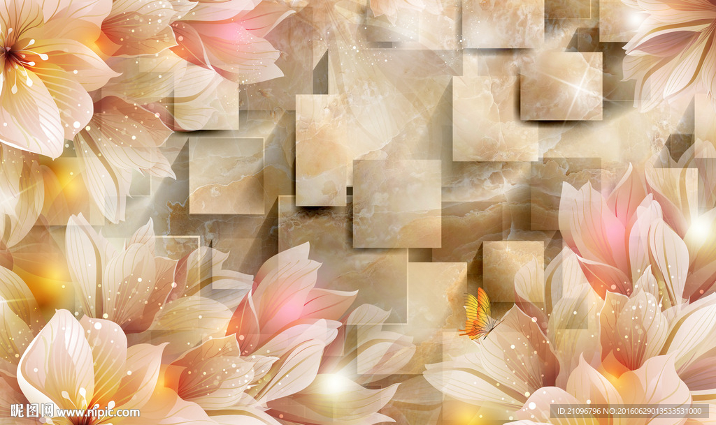 大型花朵背景墙