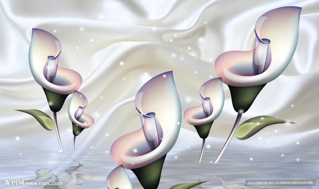 3d立体花朵软包背景墙