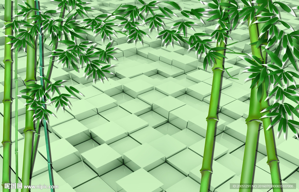 大型竹子背景墙