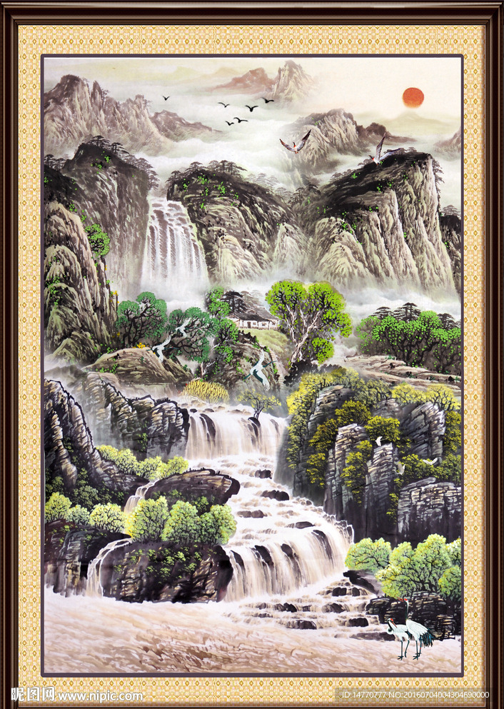 巨幅山水画