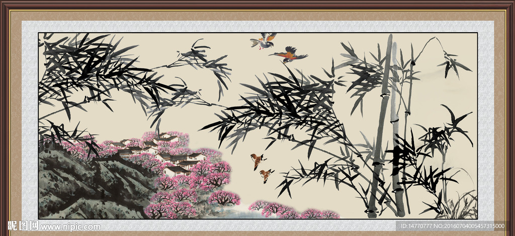 国画竹子