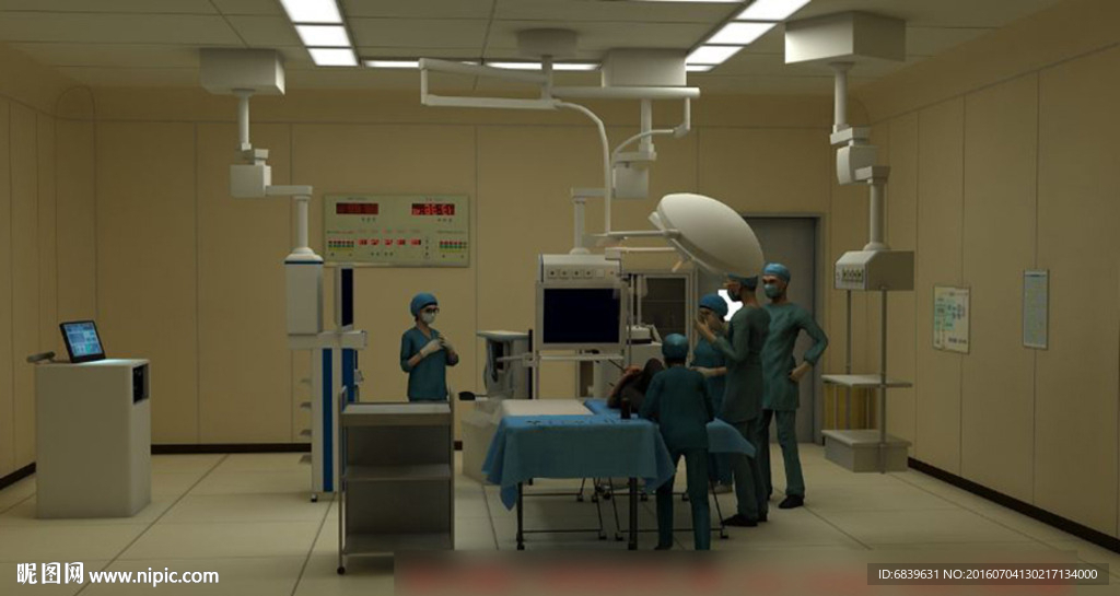 医院手术3d模型