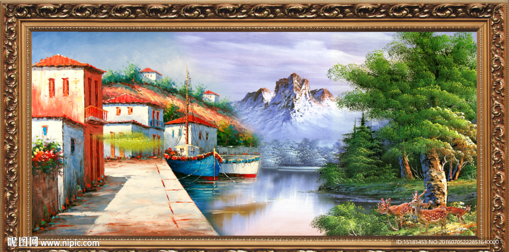 地中海油画