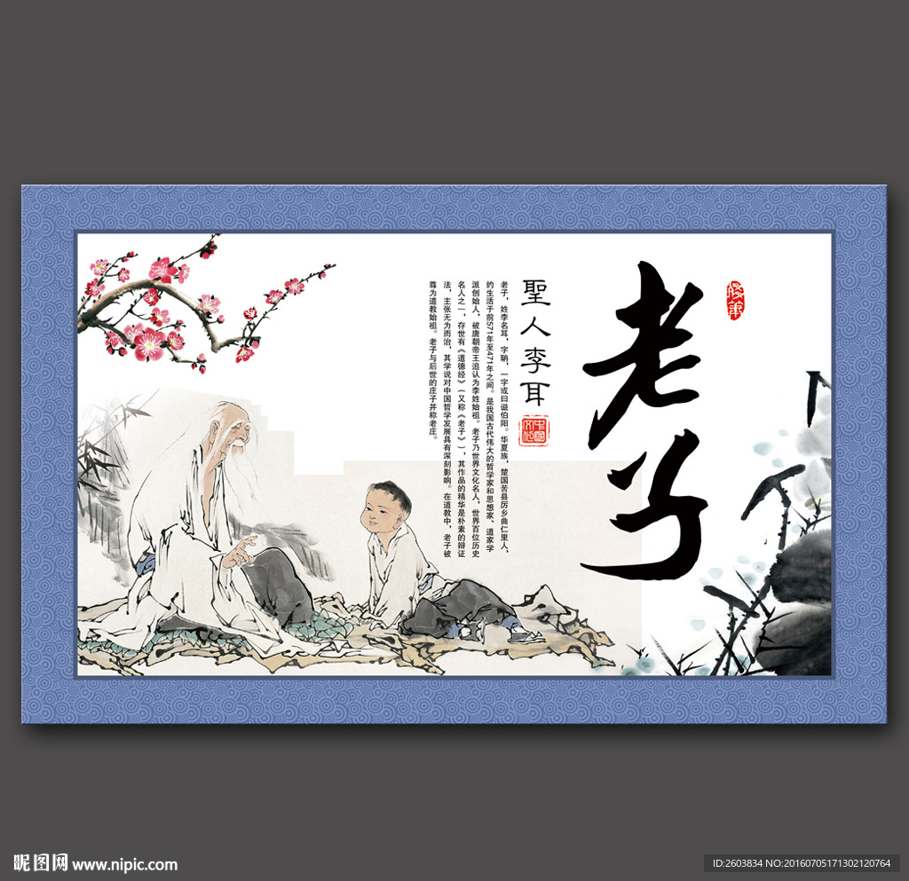 圣人老子介绍展板