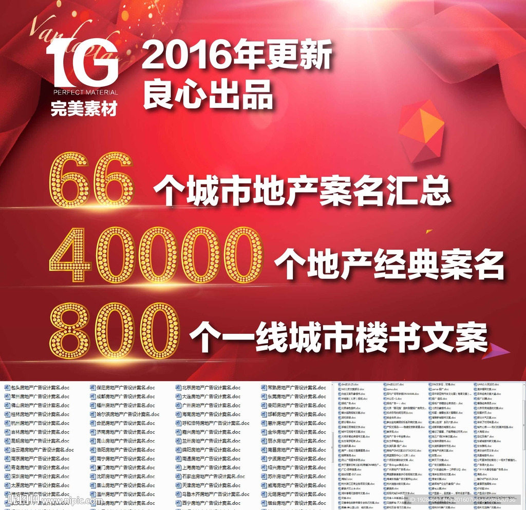 大量案名&楼书 地产广告必备