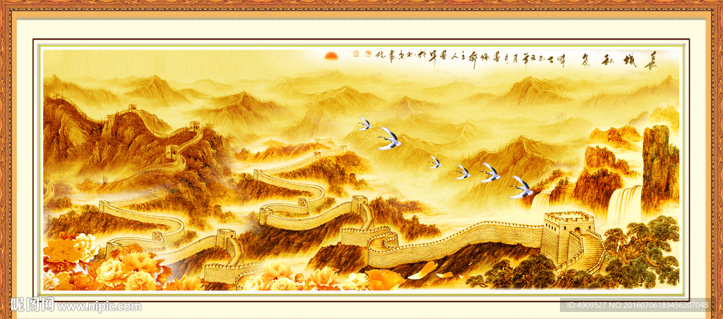 金色油画