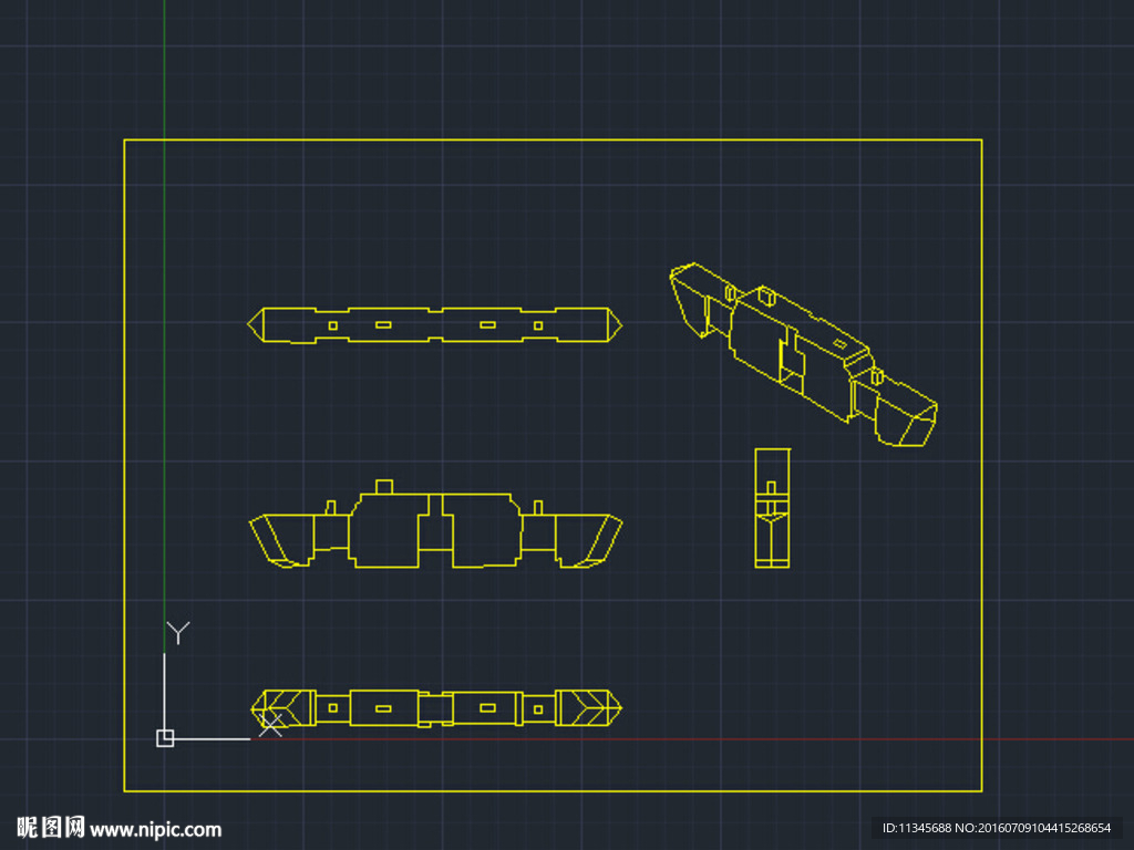 明清家具 榫卯结构 cad