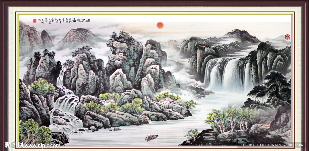巨幅山水画