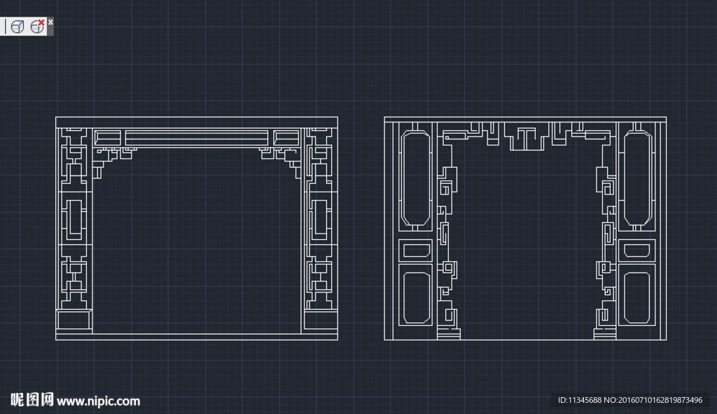 餐厅阳台 隔断cad