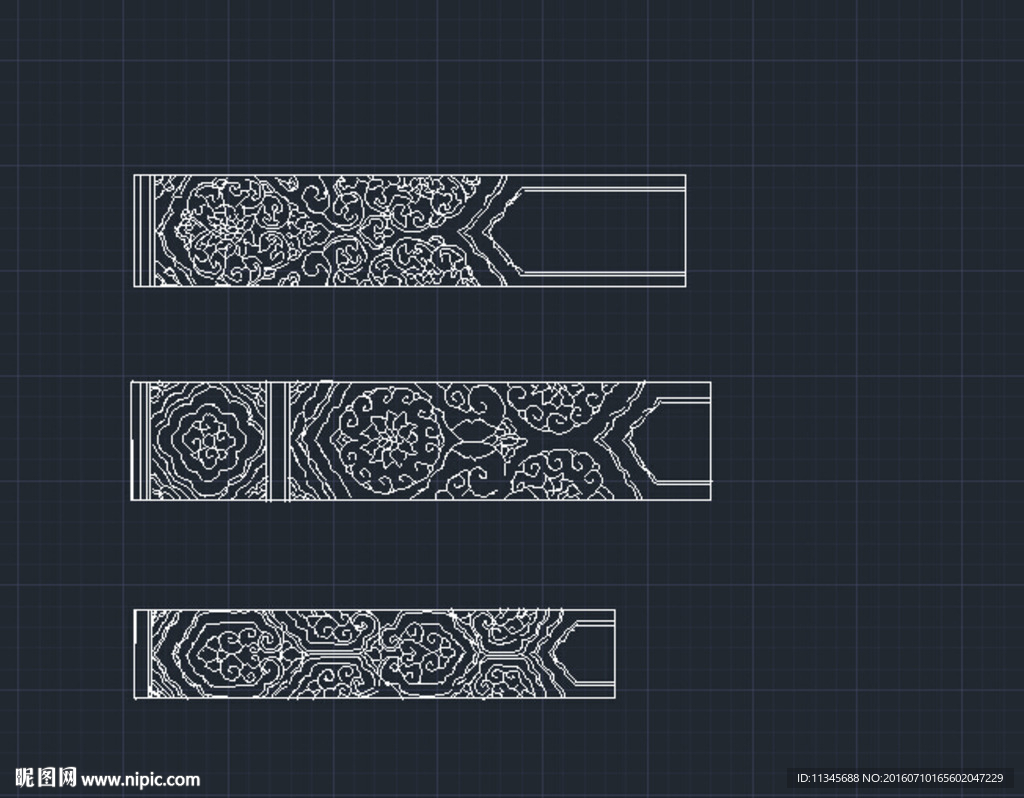 雕花 素材 cad