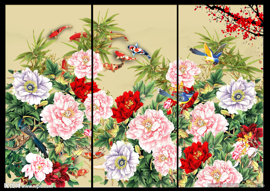 国画牡丹