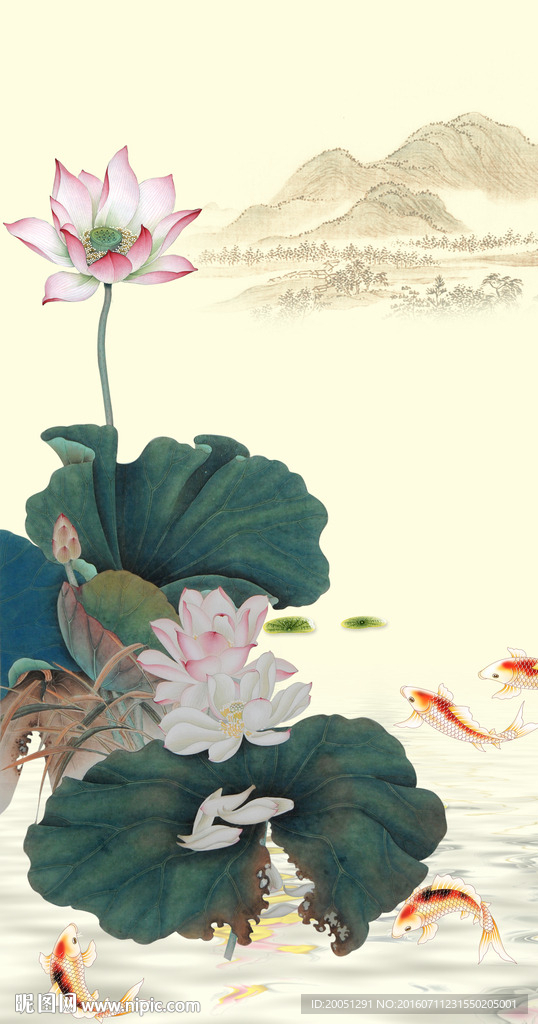 荷花玄关