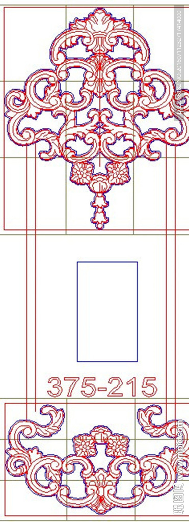 成套门洋花精雕图