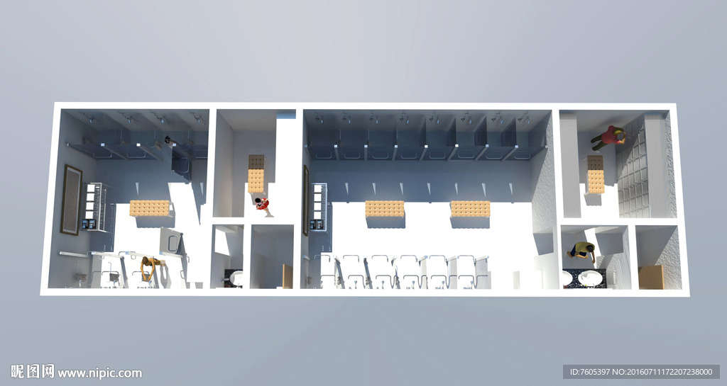 企业公司项目工地板房澡堂洗浴室