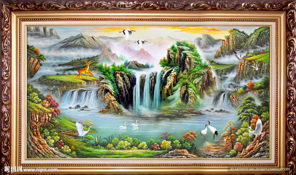 山水油画