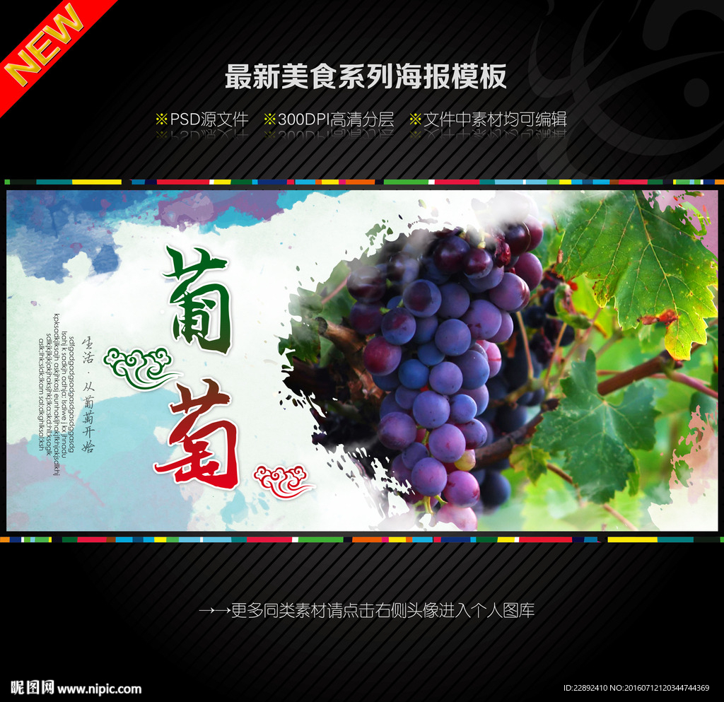 葡萄 水果  海报