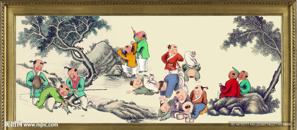 百子图
