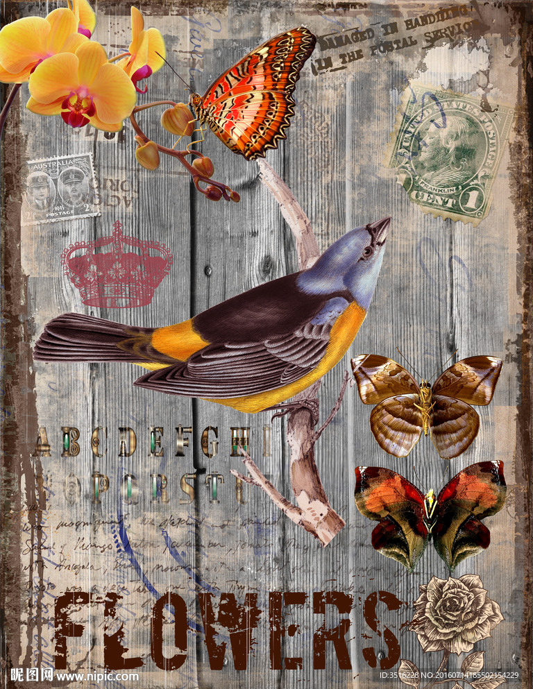 欧式复古装饰画