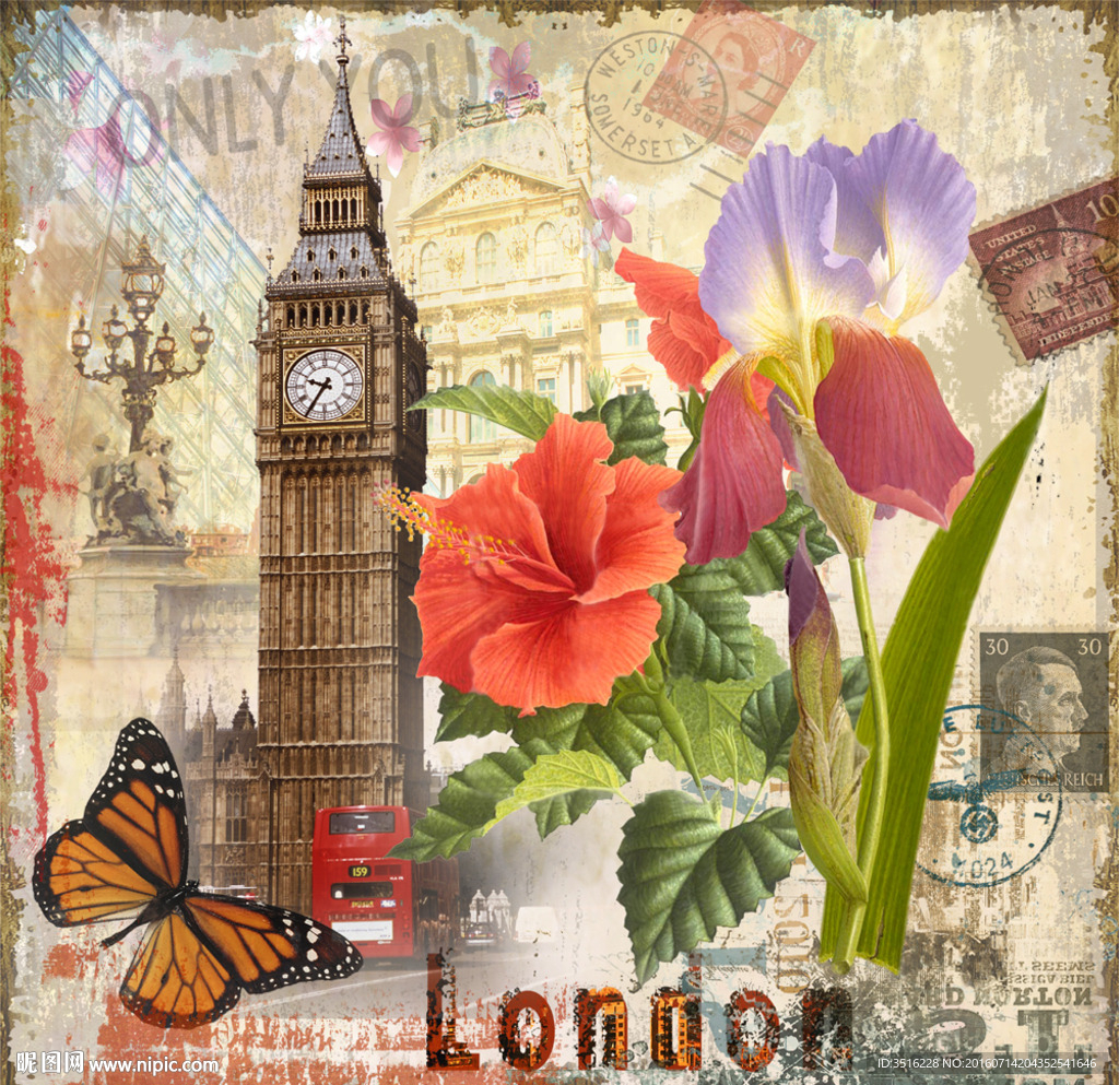 欧式复古装饰画