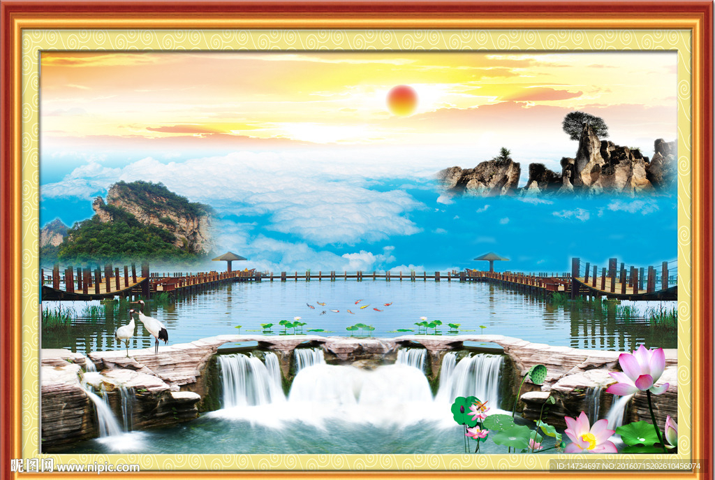 客厅山水画