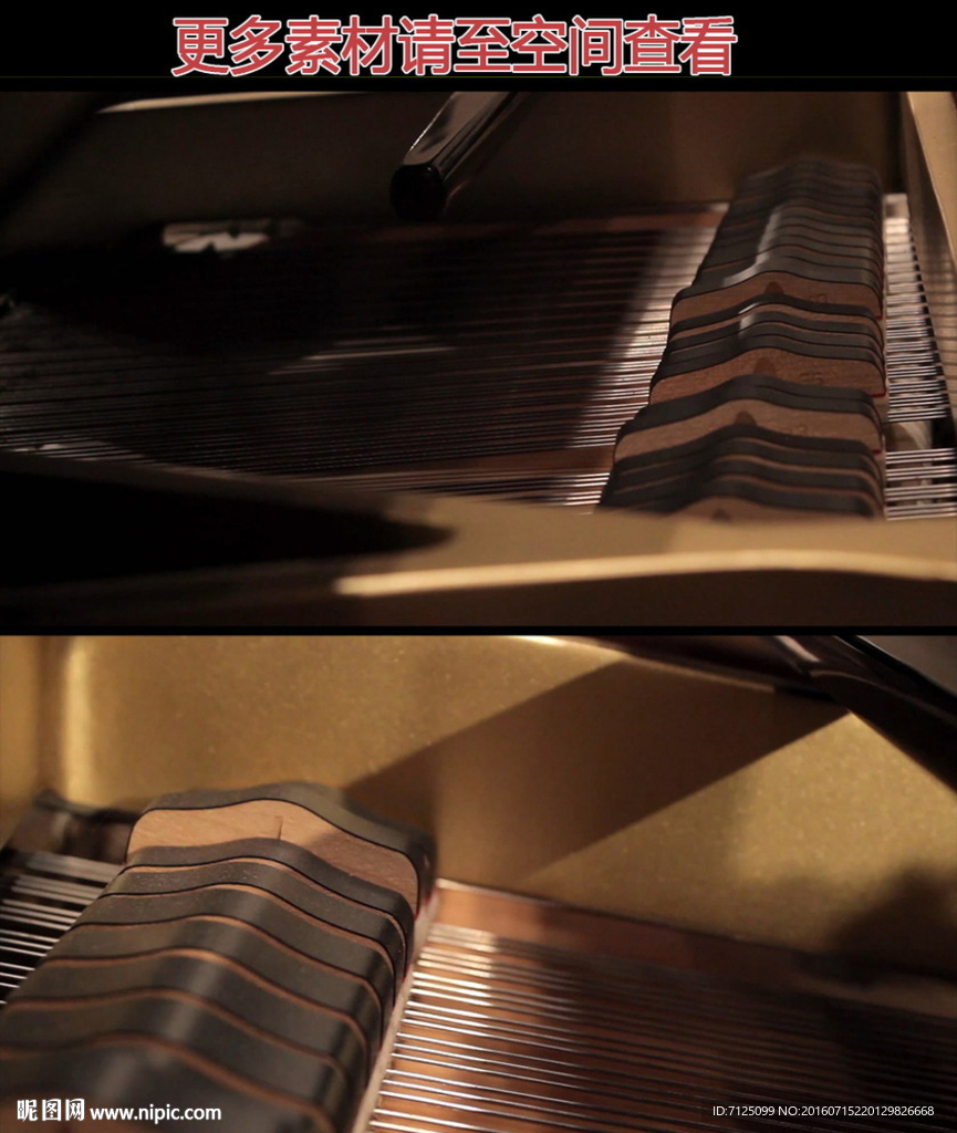 钢琴内部构造钢琴锤高清实拍视频