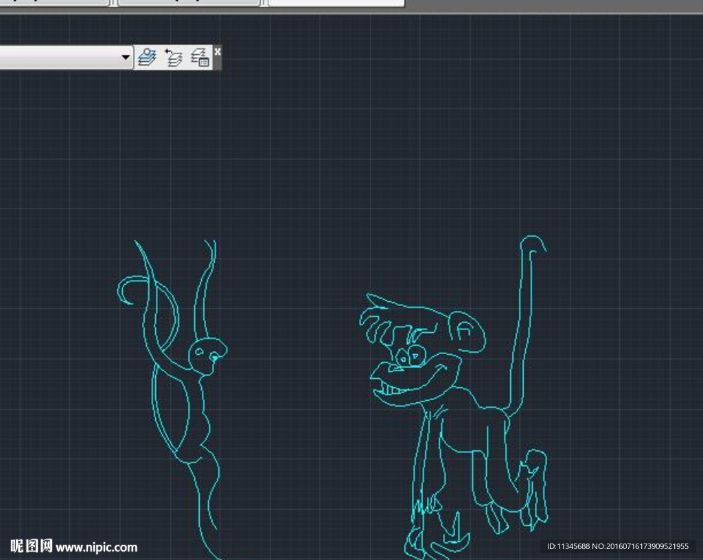 猴子 cad